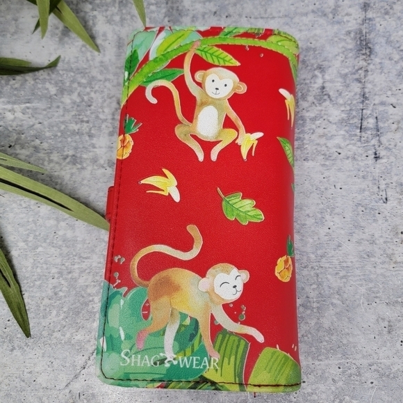 Shag Wear Canada | Red Green Jungle Monkey Wallet - Picture 2 of 6
